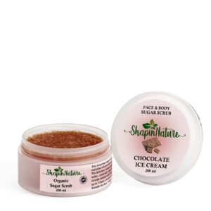 Shapin'Nature Face & Body Sugar Scrub - Cleanser - Chocolate Ice Cream