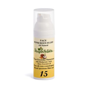 Shapin'Nature All Natural Face Sunscreen Lotion SPF 15