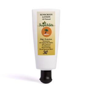 Shapin'Nature All Natural Sunscreen Lotion SPF 30 - High Protection Body