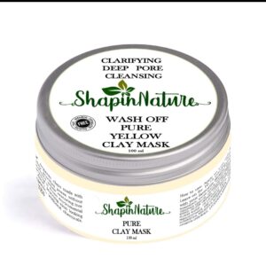 Shapin'Nature Yellow  Clay Mask - Face and Body Cleanser